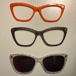 Pair Eyewear Toppers for Wanda Frame - Lot of three Sparkle Styles